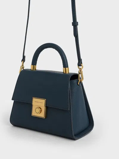 Charles & Ke*th - Trapeze Top Handle Bag-ORANGE(NB)