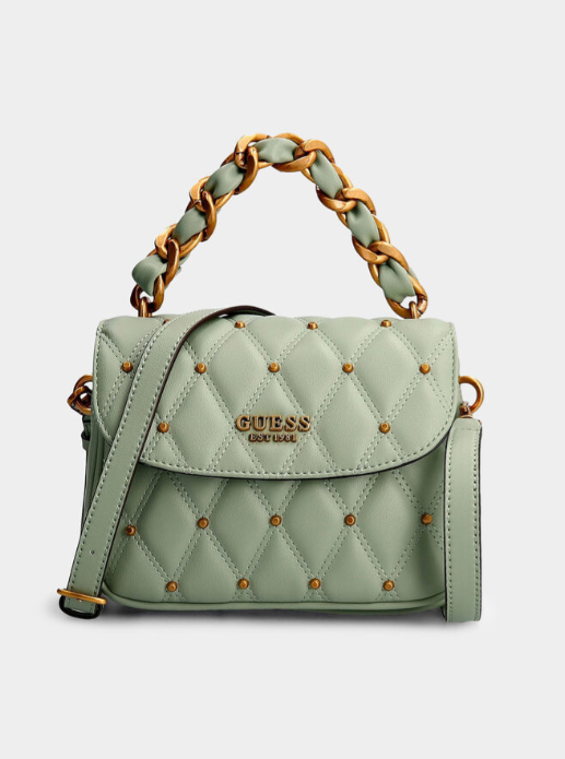 Gues* -  Triana Flap Shoulder Bag - Green (AD-MAY26-GSPT)