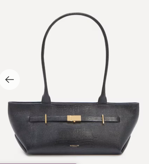De*ellier- Al*son Toby x New York Croc-Effect Shoulder Bag -BLACK-  (AD-JAN26-PT)
