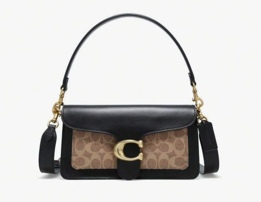 C*ACH - T*bby Shoulder Bag In Black/Canvas (AD-Sep)