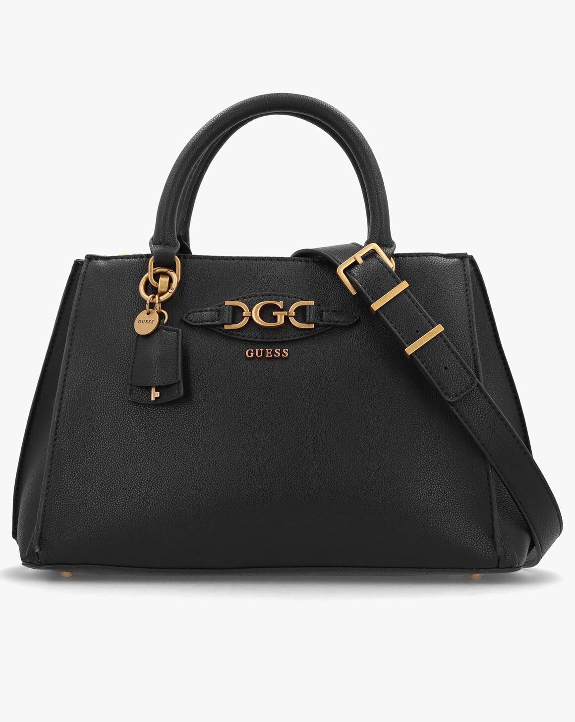 Gues* -  Malva Girlfriend Black Satchel Bag - BLACK  (AD-MAY26-GSPT)