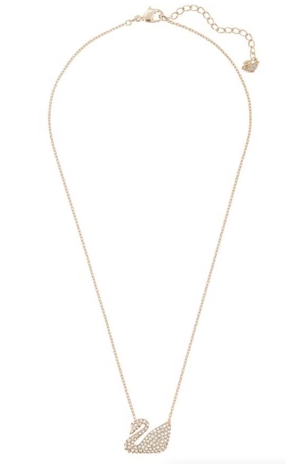 Swar*vski - Rose Gold Iconic Swan Women's Necklace-5121597(5533397)